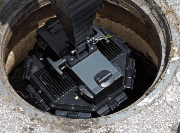 Sewer camera inspection locating a blockage before repair